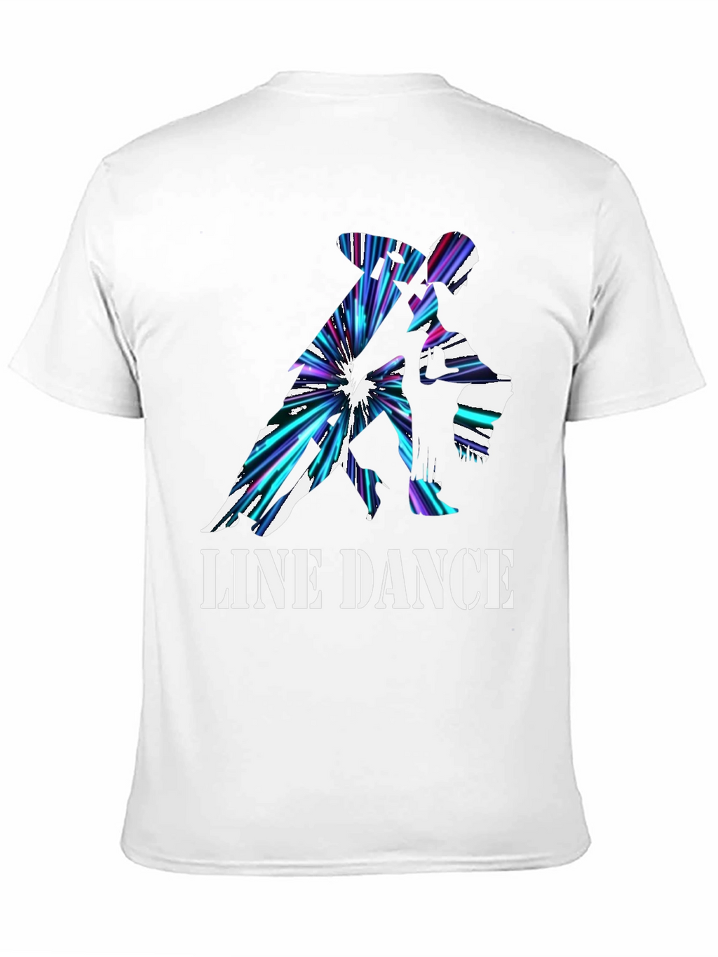 Line Dance Graphic Tee - Black Cotton T-Shirt