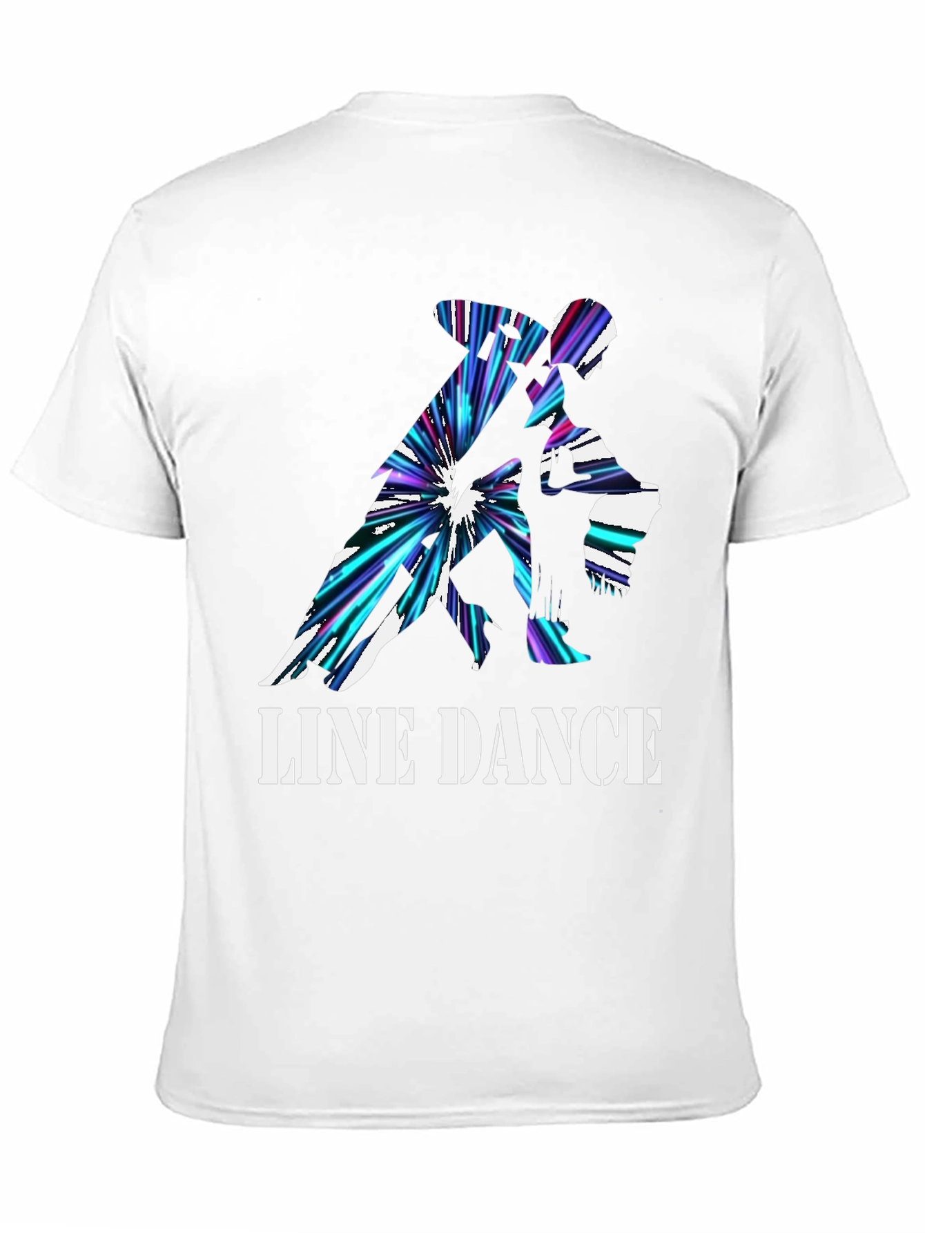 Line Dance Graphic Tee - Black Cotton T-Shirt