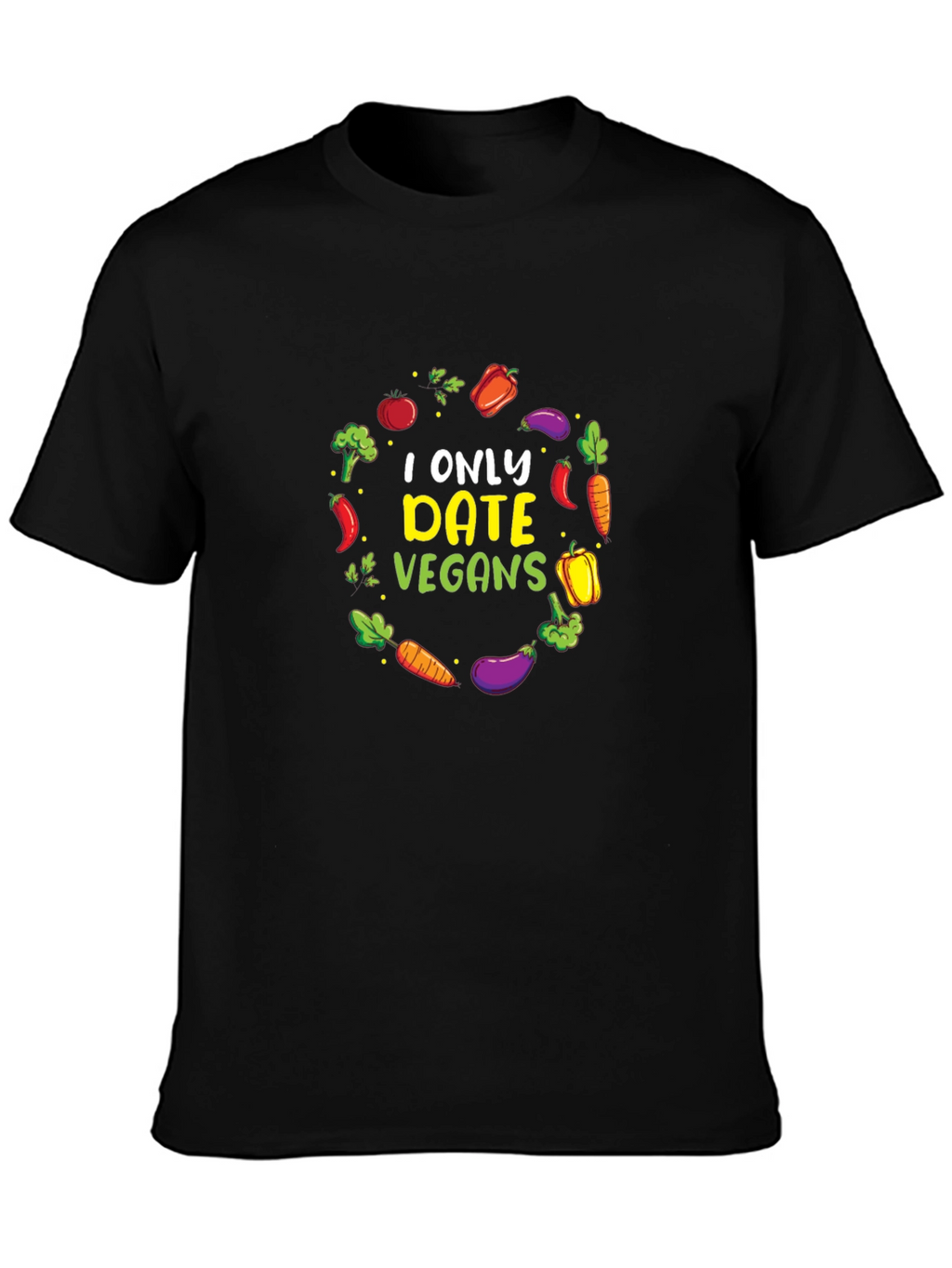 Vegan Dating T-Shirt - Vegetable Circle