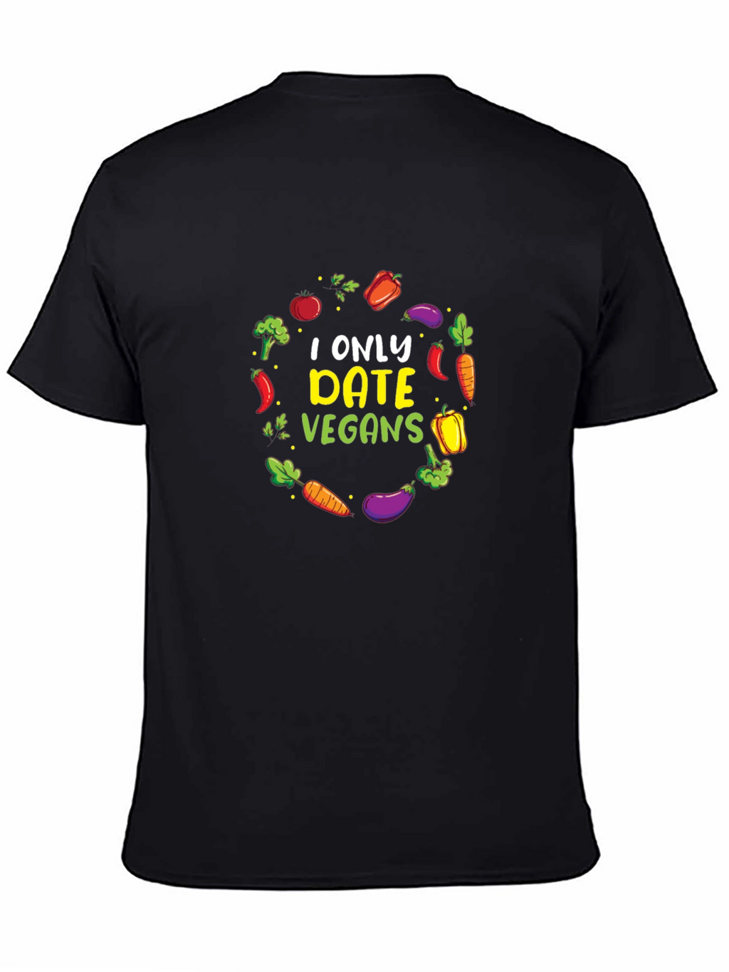 Vegan Dating T-Shirt - Vegetable Circle