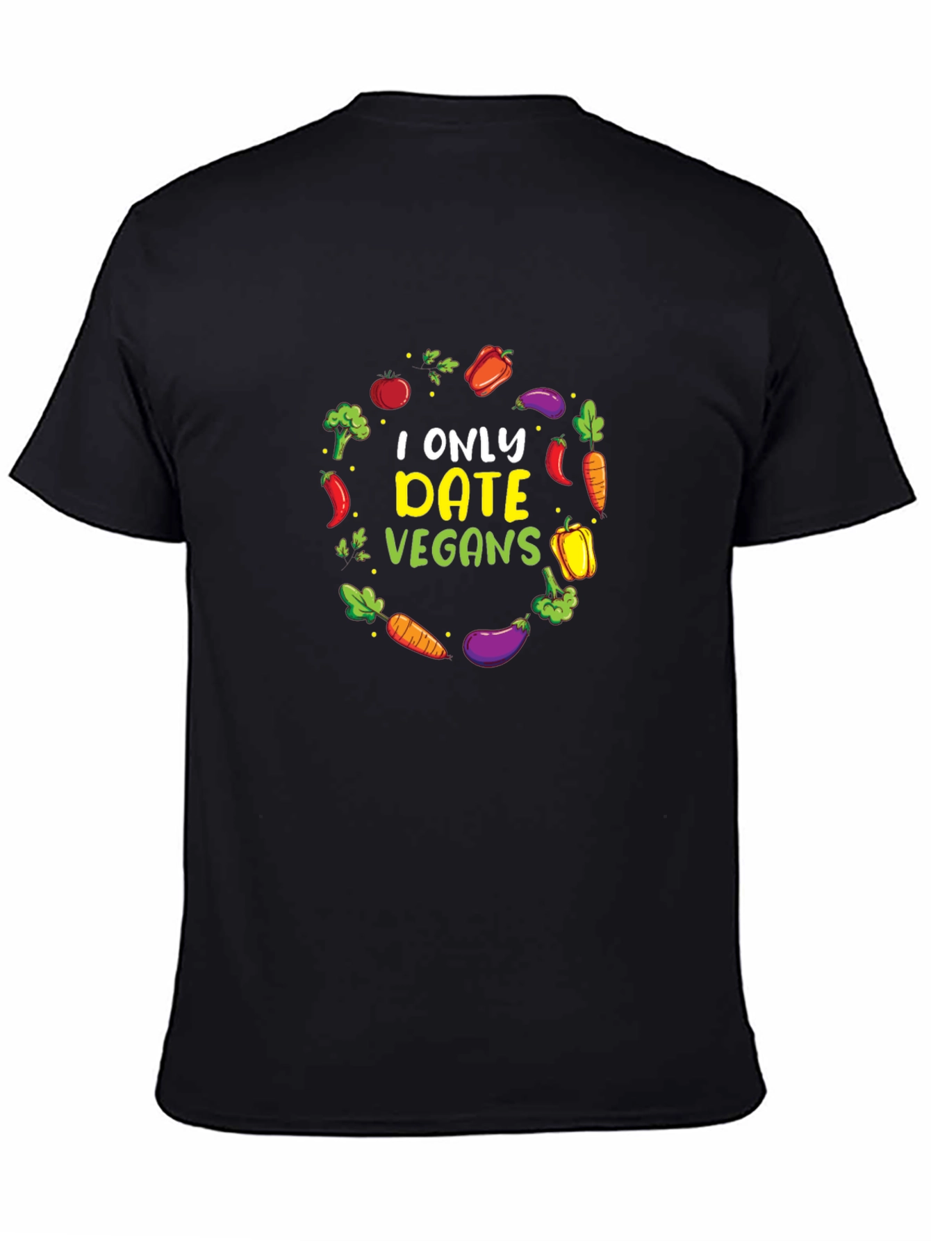 Vegan Dating T-Shirt - Vegetable Circle