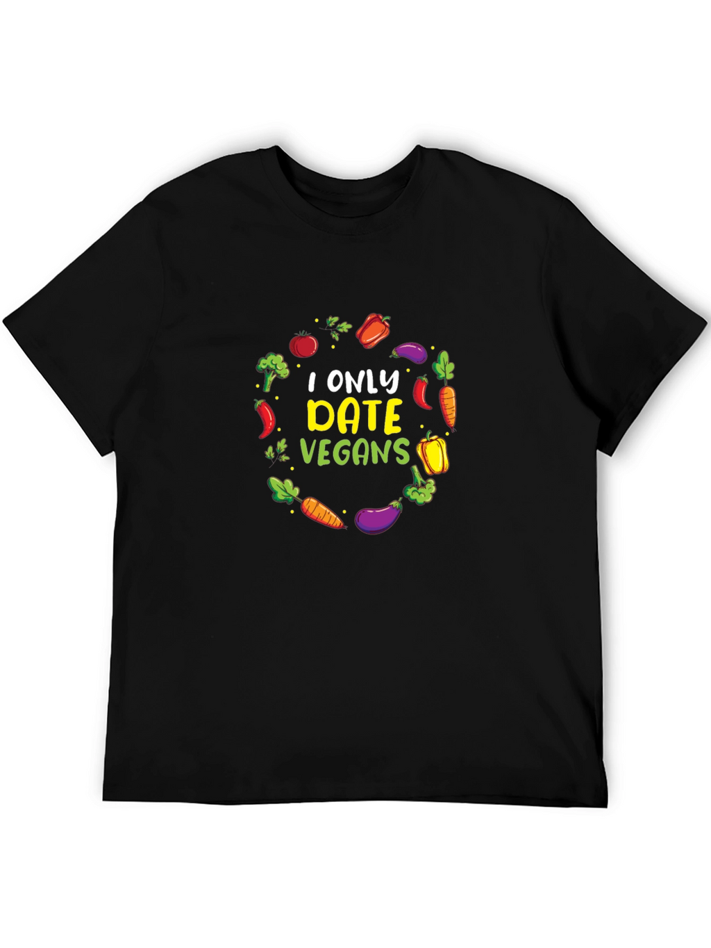 Vegan Dating T-Shirt - Vegetable Circle
