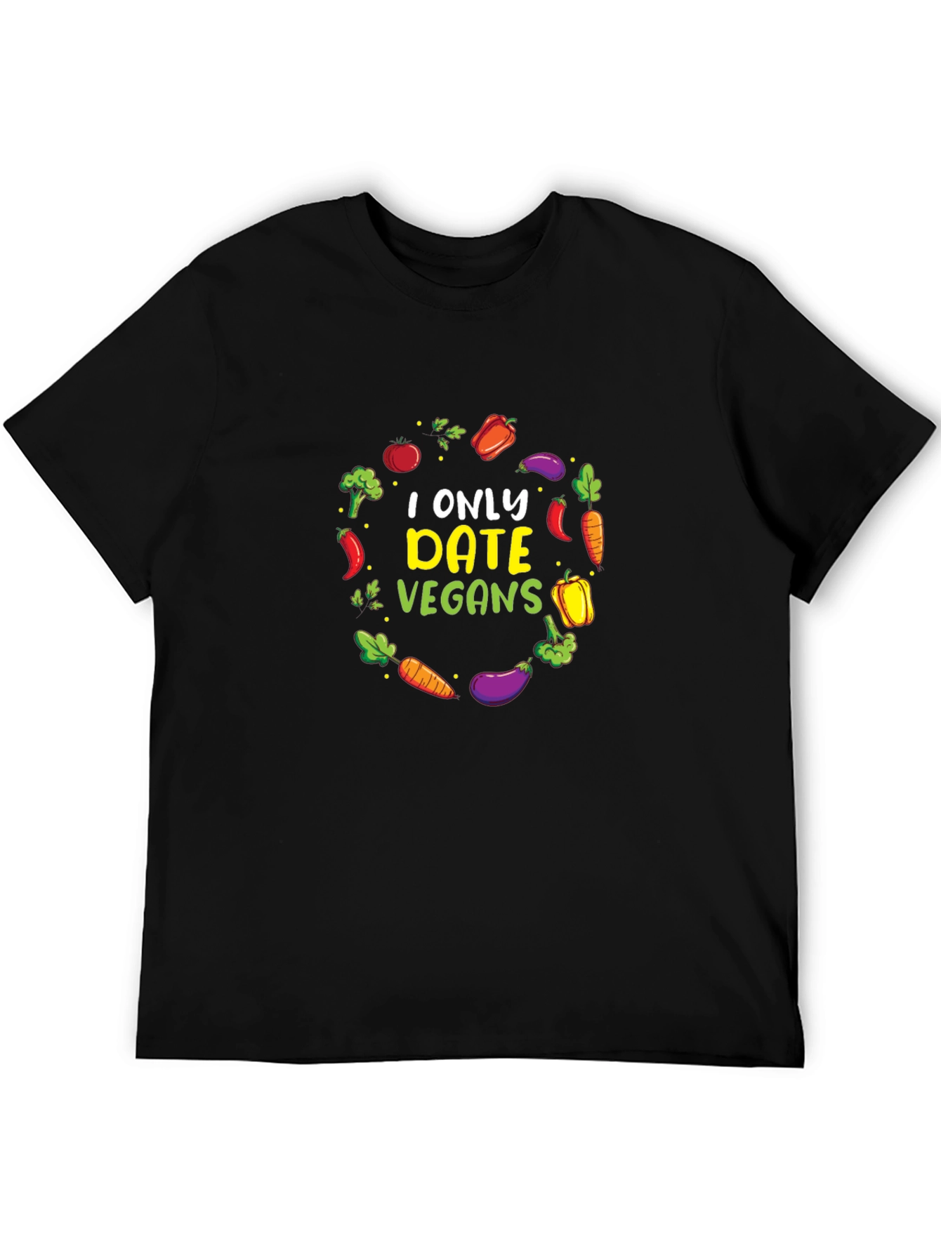 Vegan Dating T-Shirt - Vegetable Circle