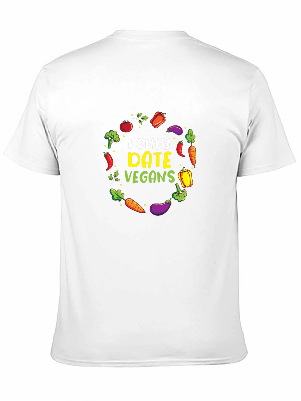 Vegan Dating T-Shirt - Vegetable Circle
