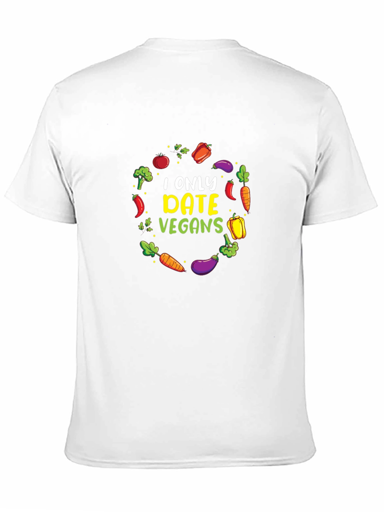 Vegan Dating T-Shirt - Vegetable Circle