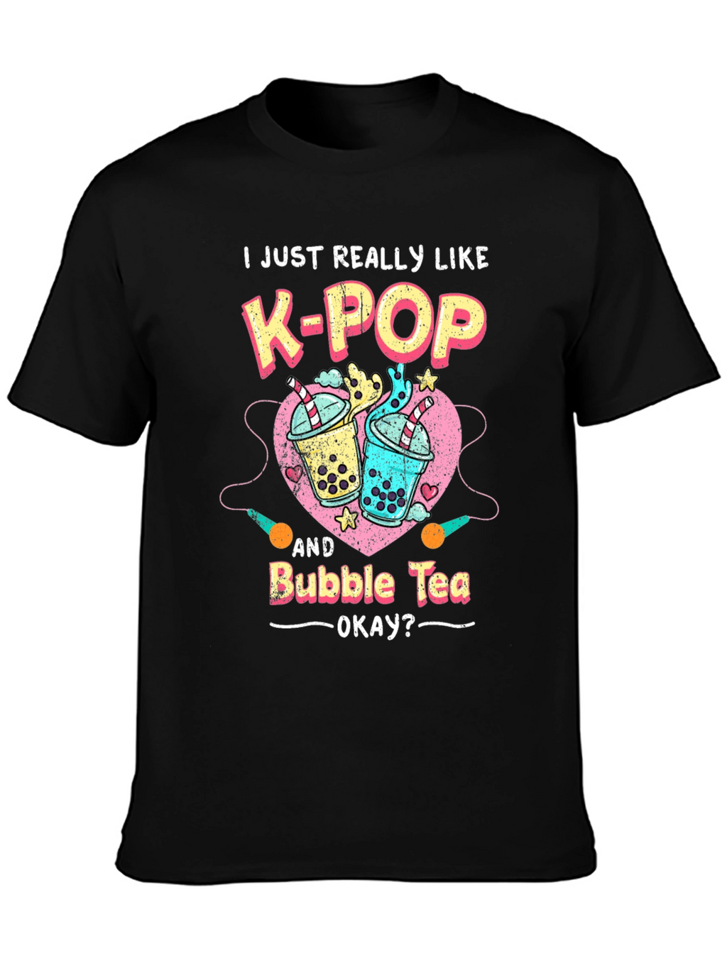 K-Pop & Bubble Tea Graphic Tee