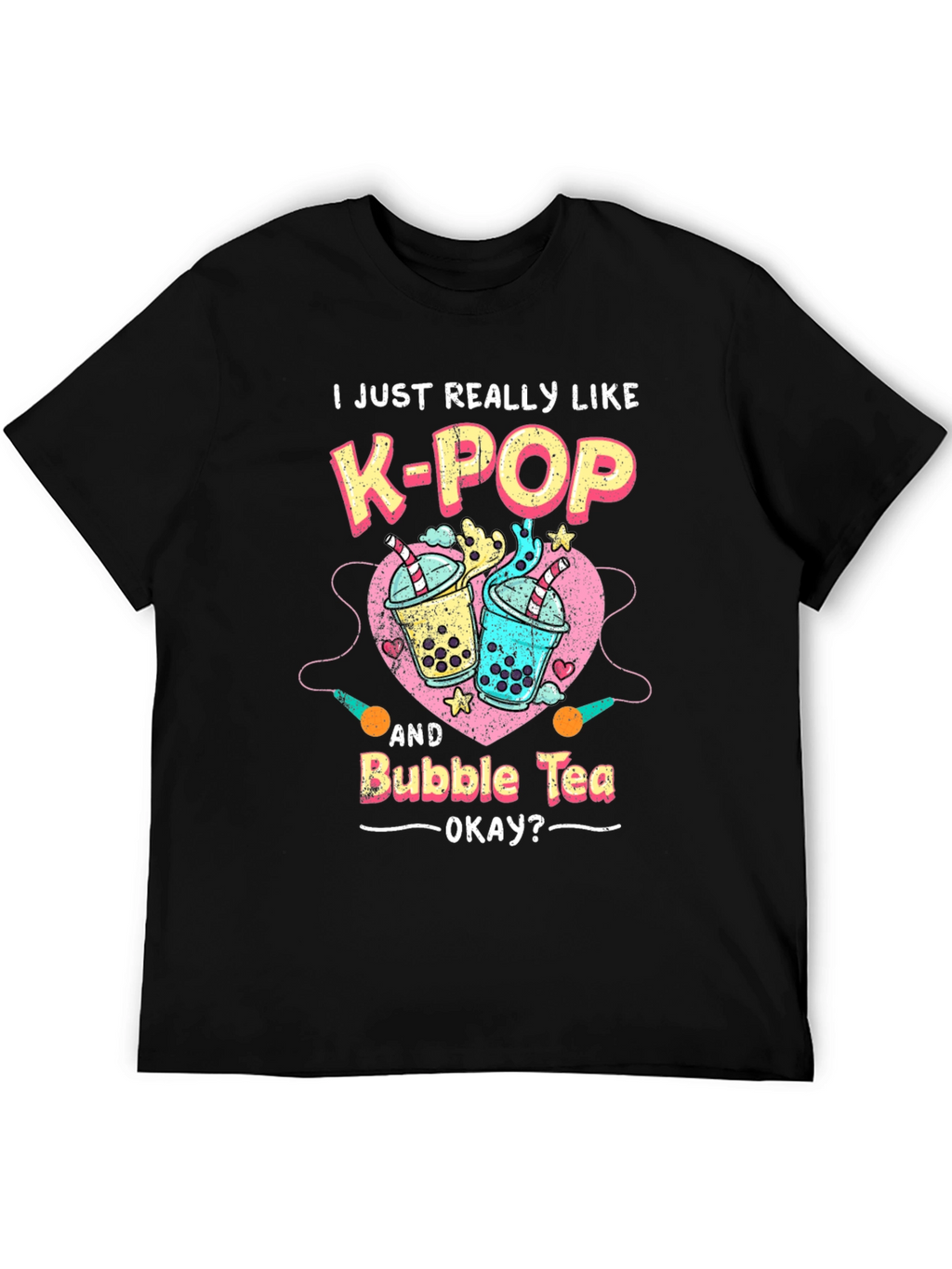 K-Pop & Bubble Tea Graphic Tee