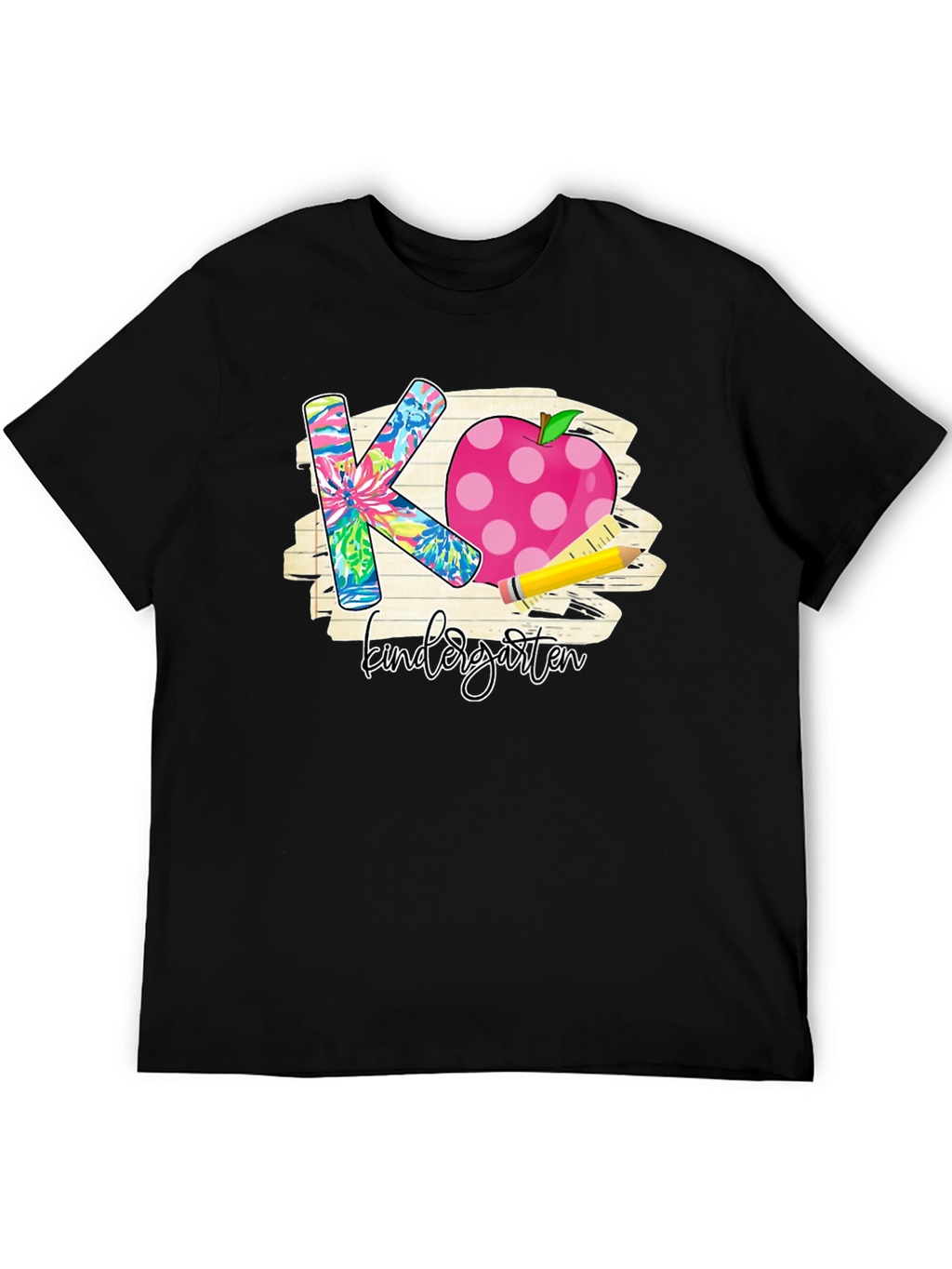 Kindergarten Teacher T-Shirt Apple Pencil Back to School