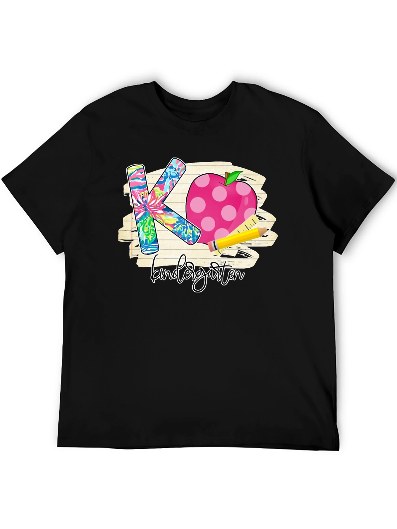 Kindergarten Teacher T-Shirt Apple Pencil Back to School