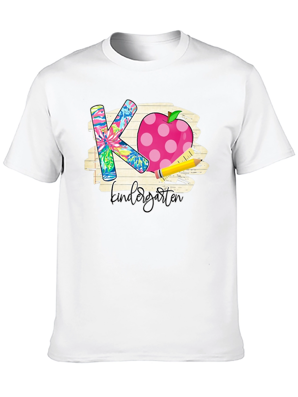 Kindergarten Teacher T-Shirt Apple Pencil Back to School