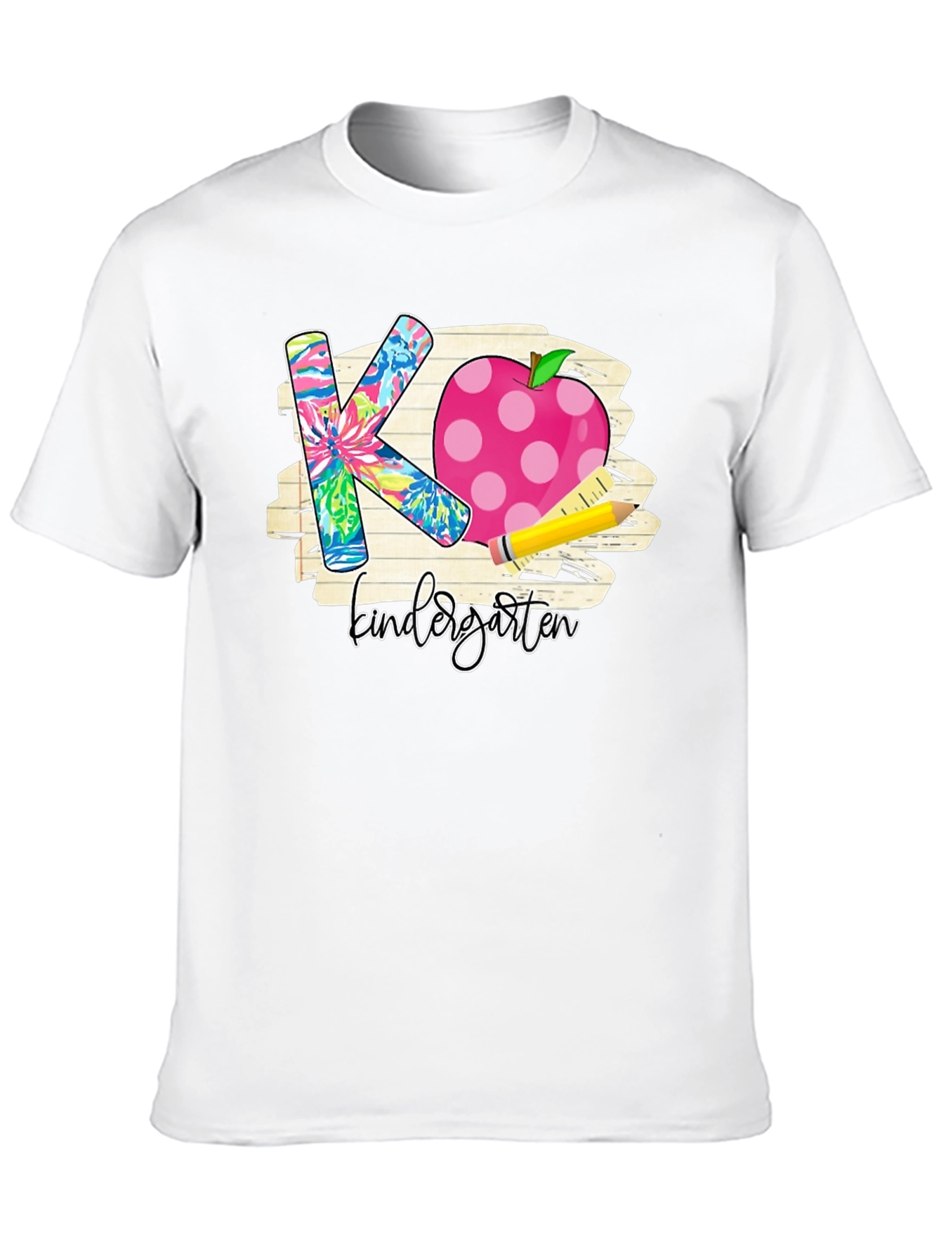 Kindergarten Teacher T-Shirt Apple Pencil Back to School