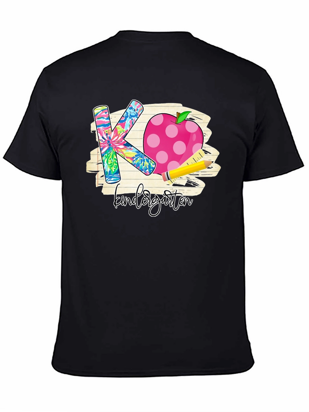 Kindergarten Teacher T-Shirt Apple Pencil Back to School