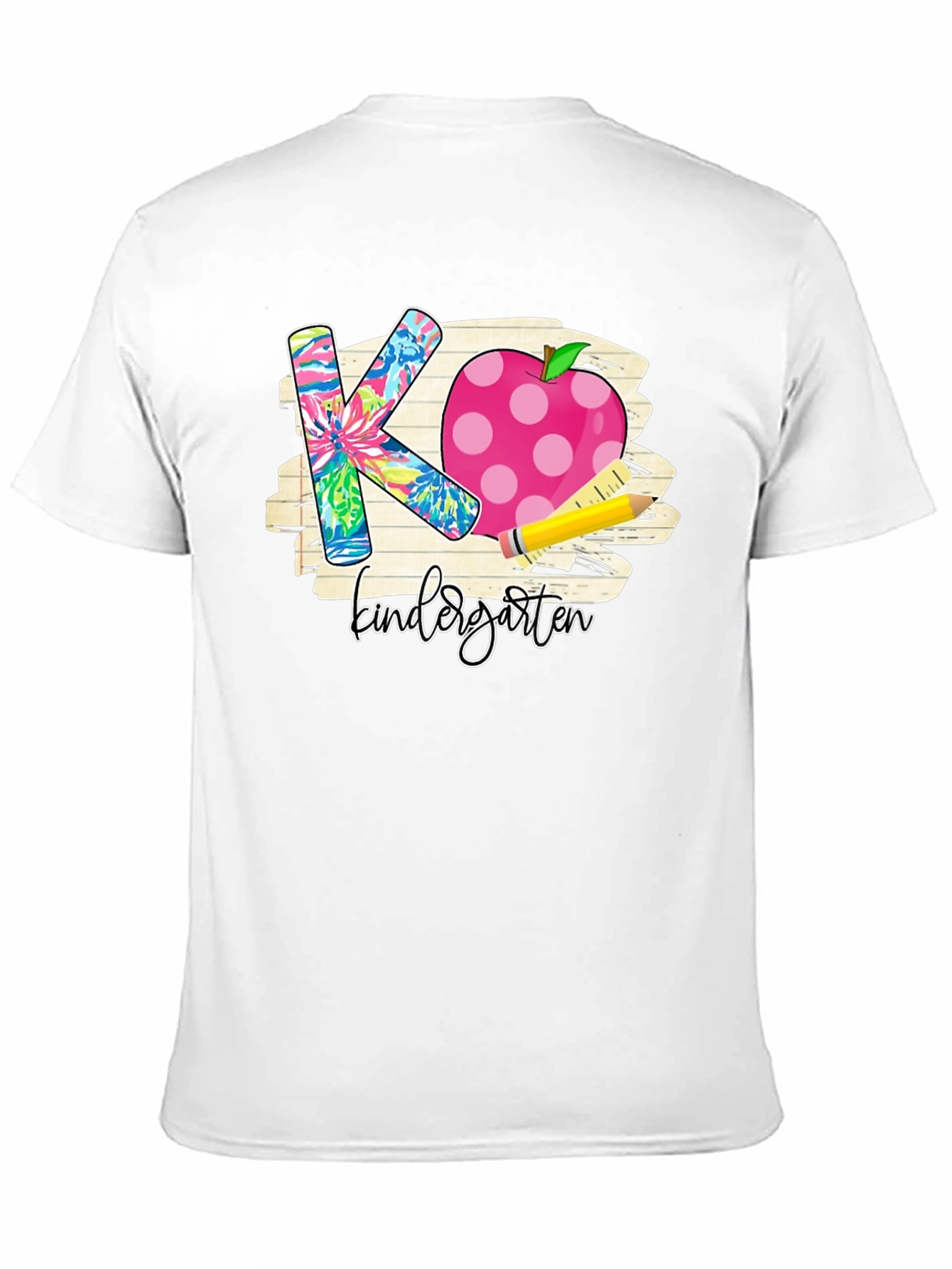 Kindergarten Teacher T-Shirt Apple Pencil Back to School