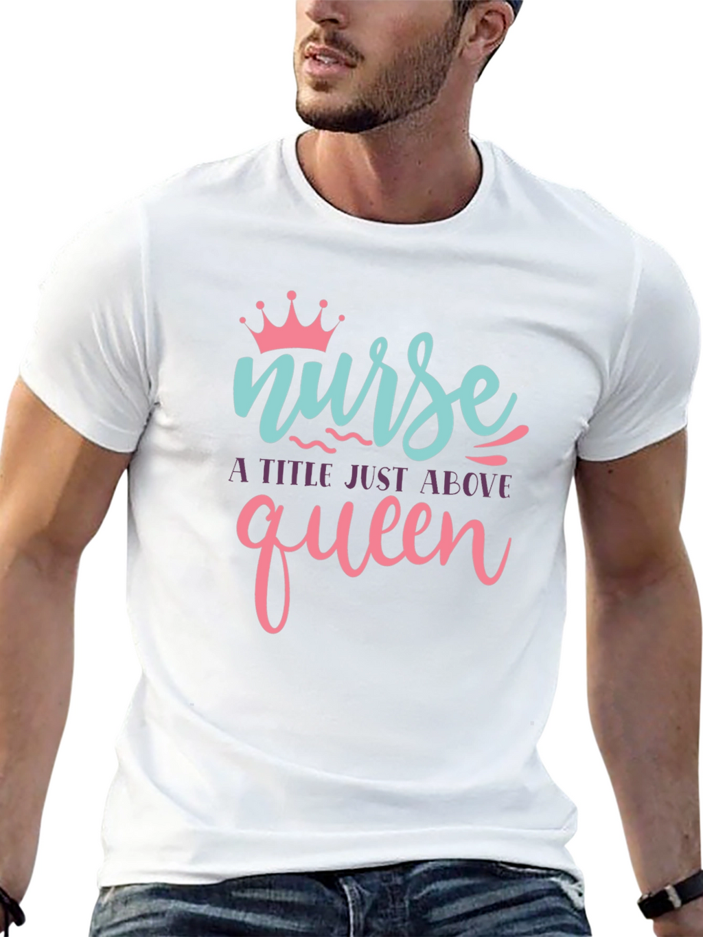 Nurse Queen Black T-Shirt