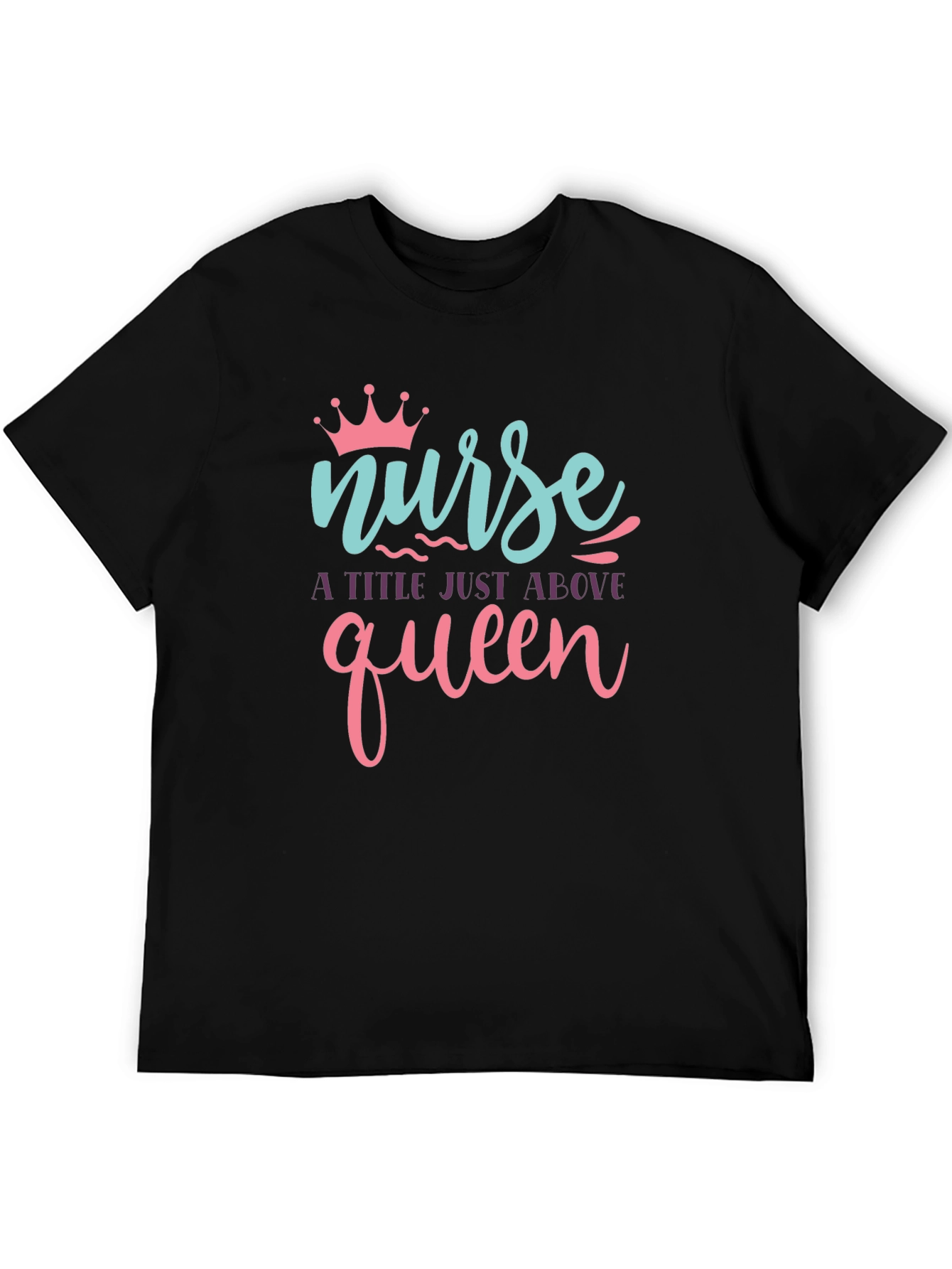 Nurse Queen Black T-Shirt