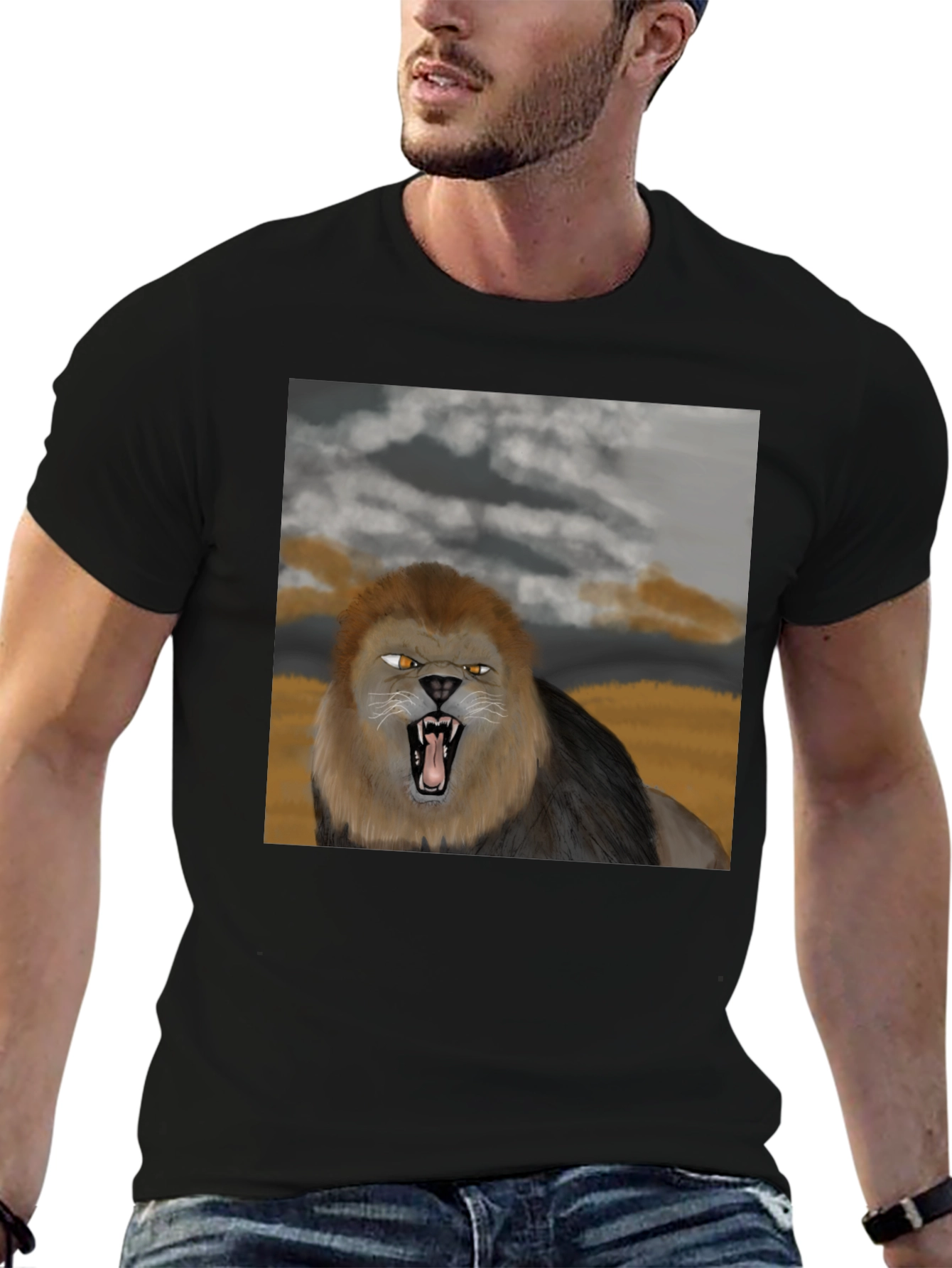 Lion Graphic Tee - Fierce Style