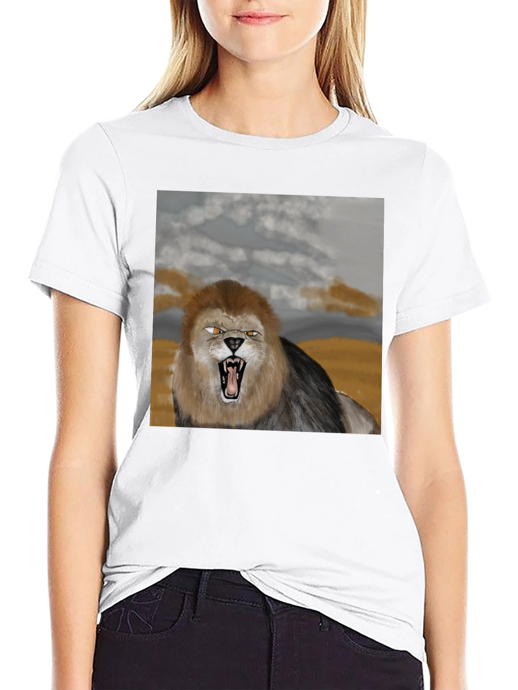 Lion Graphic Tee - Fierce Style
