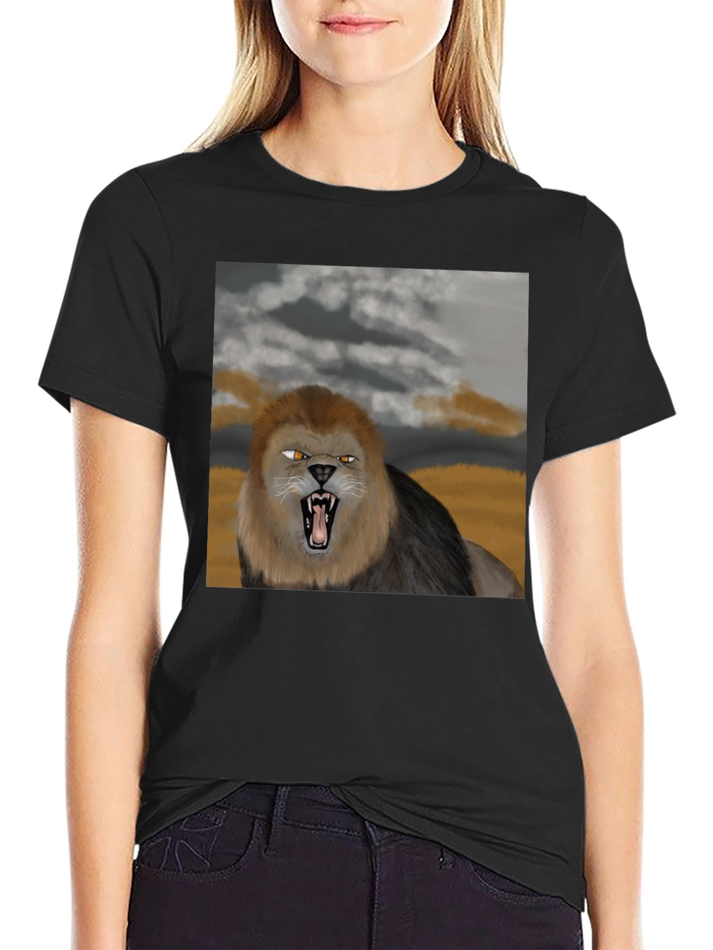 Lion Graphic Tee - Fierce Style