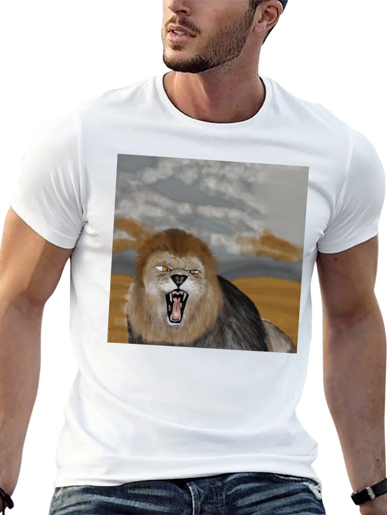 Lion Graphic Tee - Fierce Style