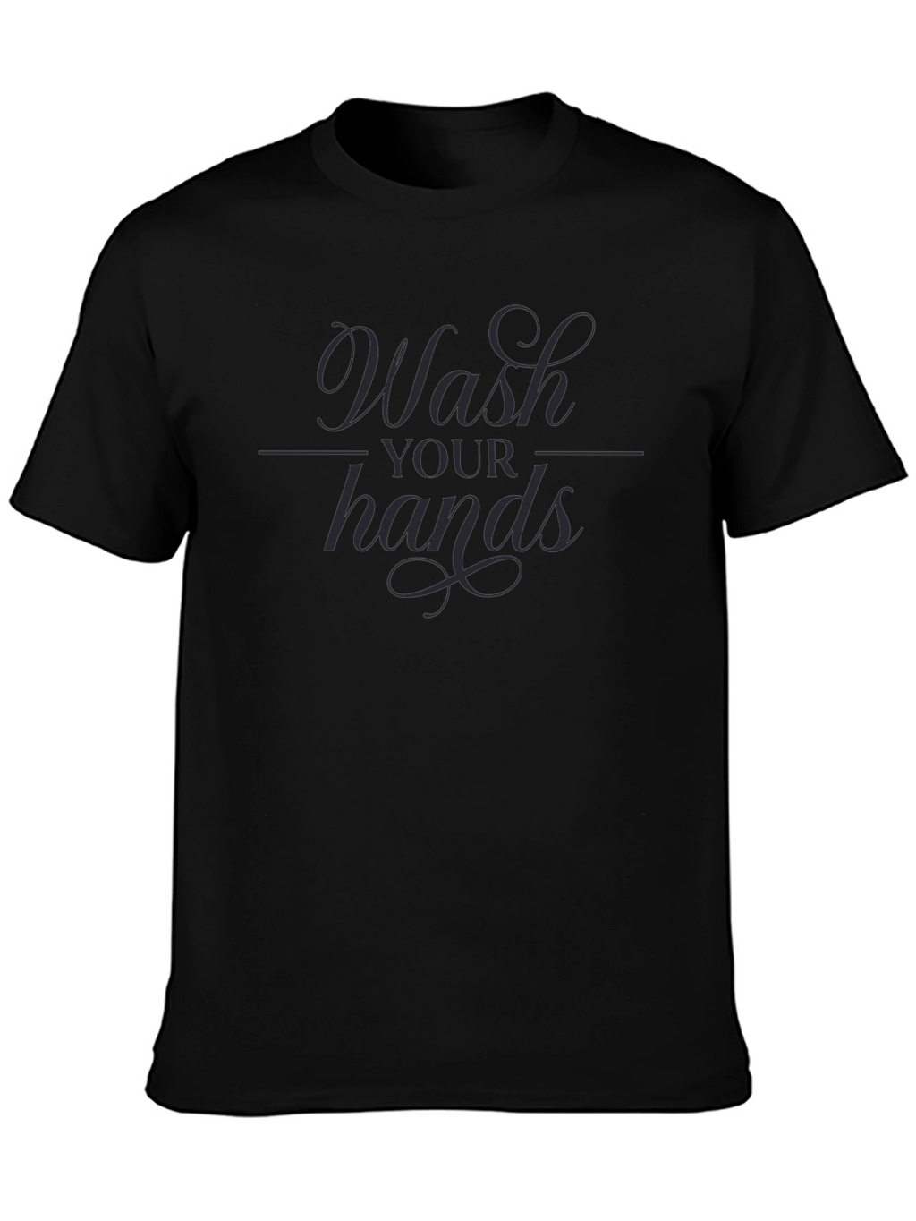 Wash Your Hands Graphic Tee - Stylish Hygiene Reminder