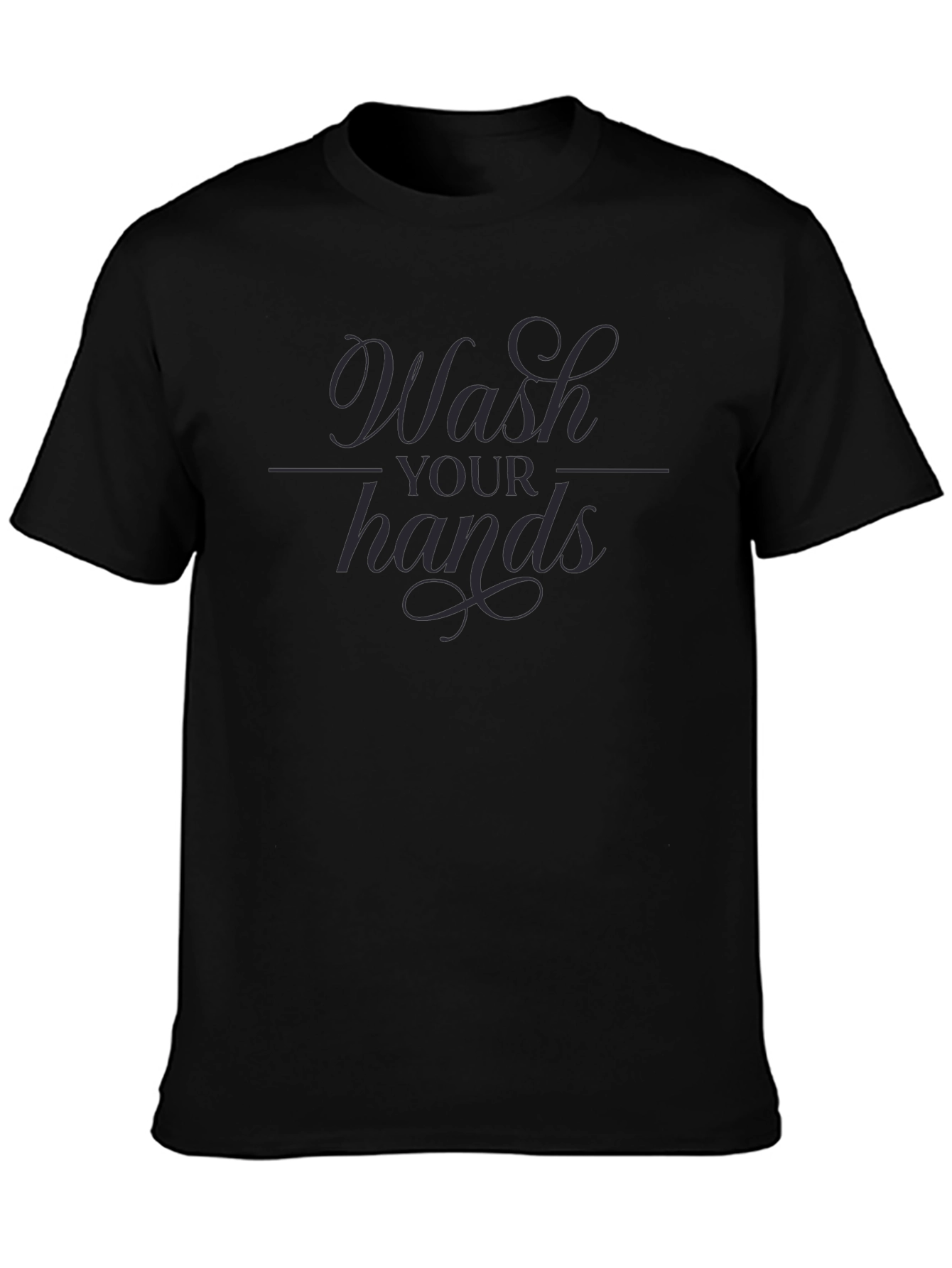 Wash Your Hands Graphic Tee - Stylish Hygiene Reminder