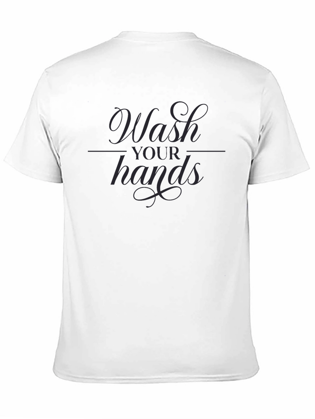 Wash Your Hands Graphic Tee - Stylish Hygiene Reminder