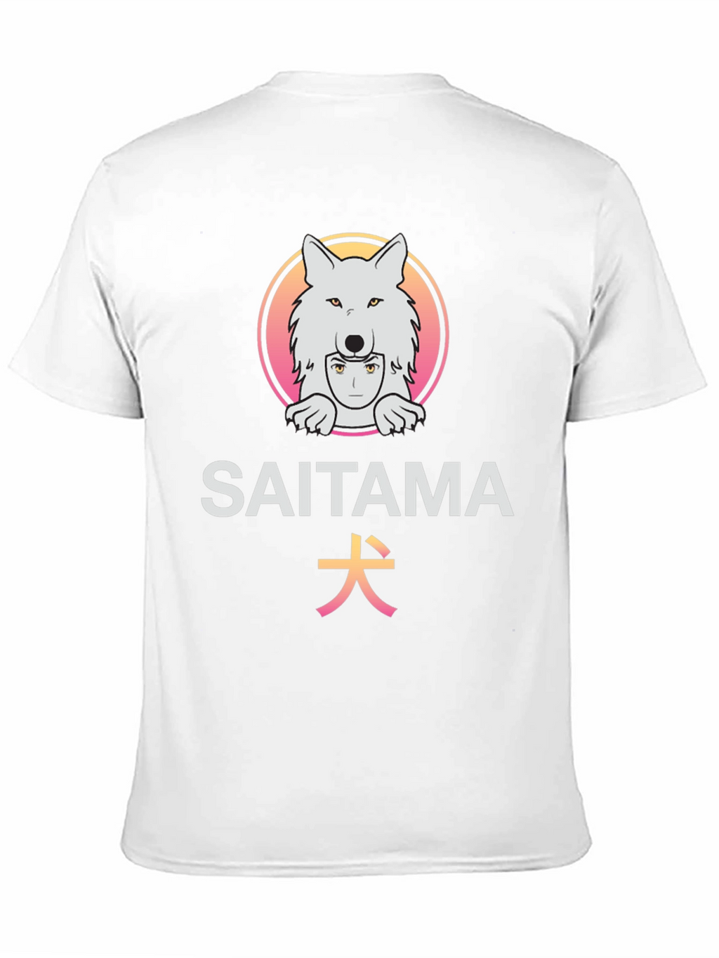 Saitama Anime Graphic T-Shirt - Unique Wolf Design