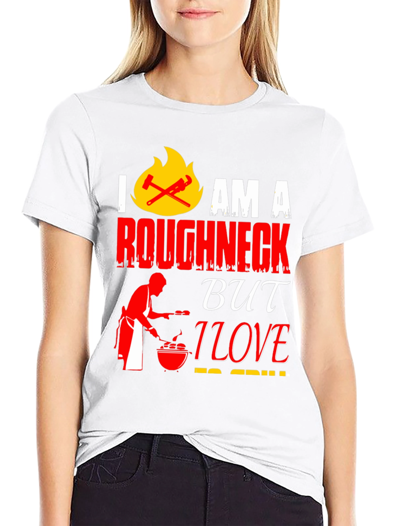 Roughneck BBQ Grill Master Black Graphic Tee