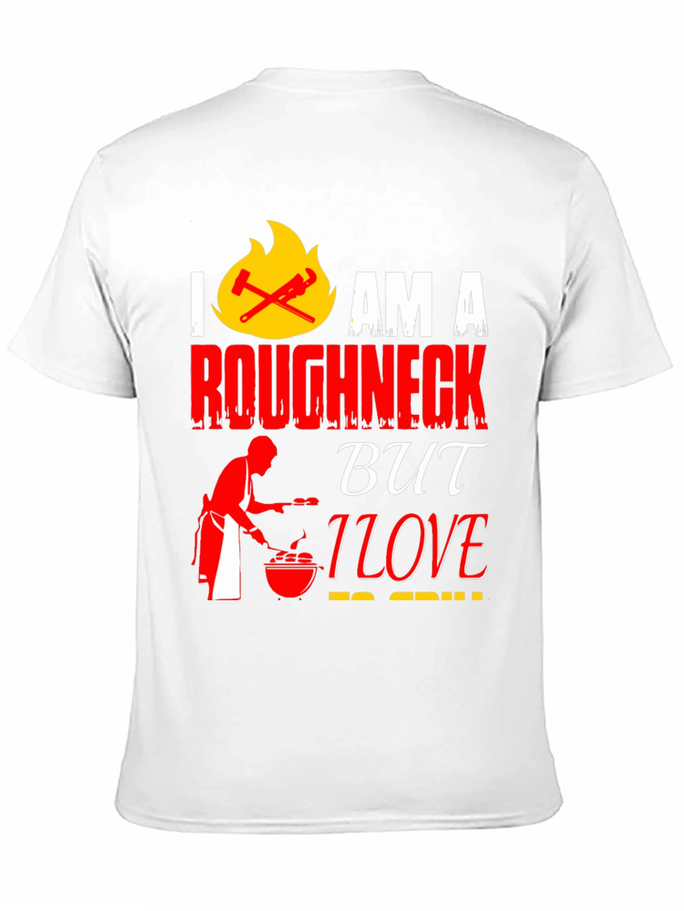 Roughneck BBQ Grill Master Black Graphic Tee