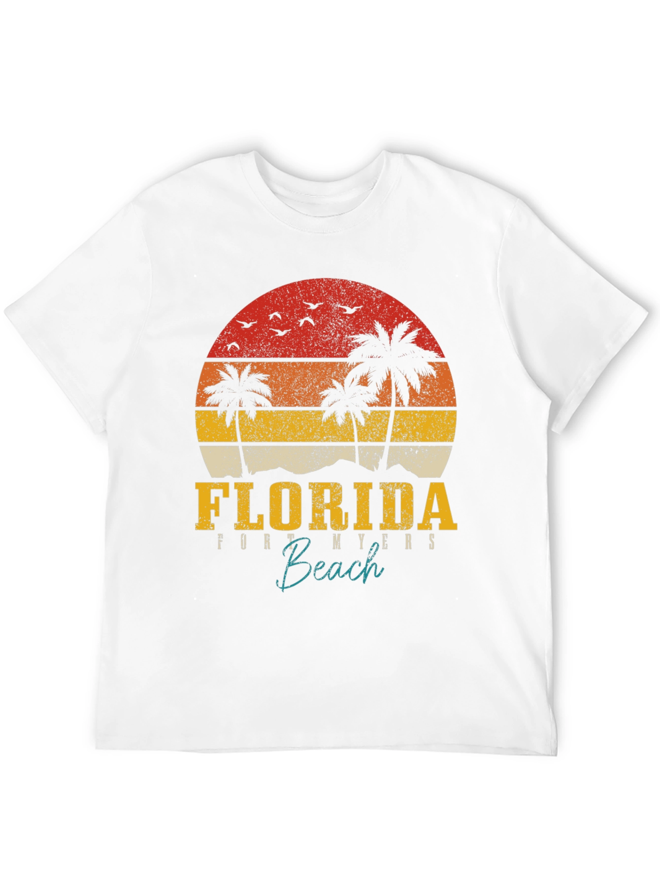 Florida Fort Myers Beach Graphic T-Shirt
