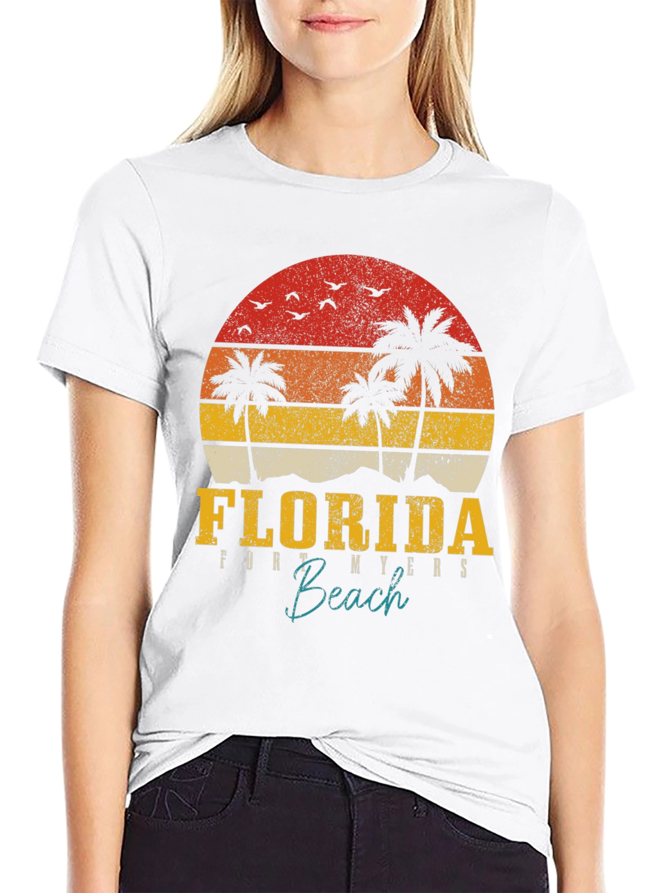 Florida Fort Myers Beach Graphic T-Shirt