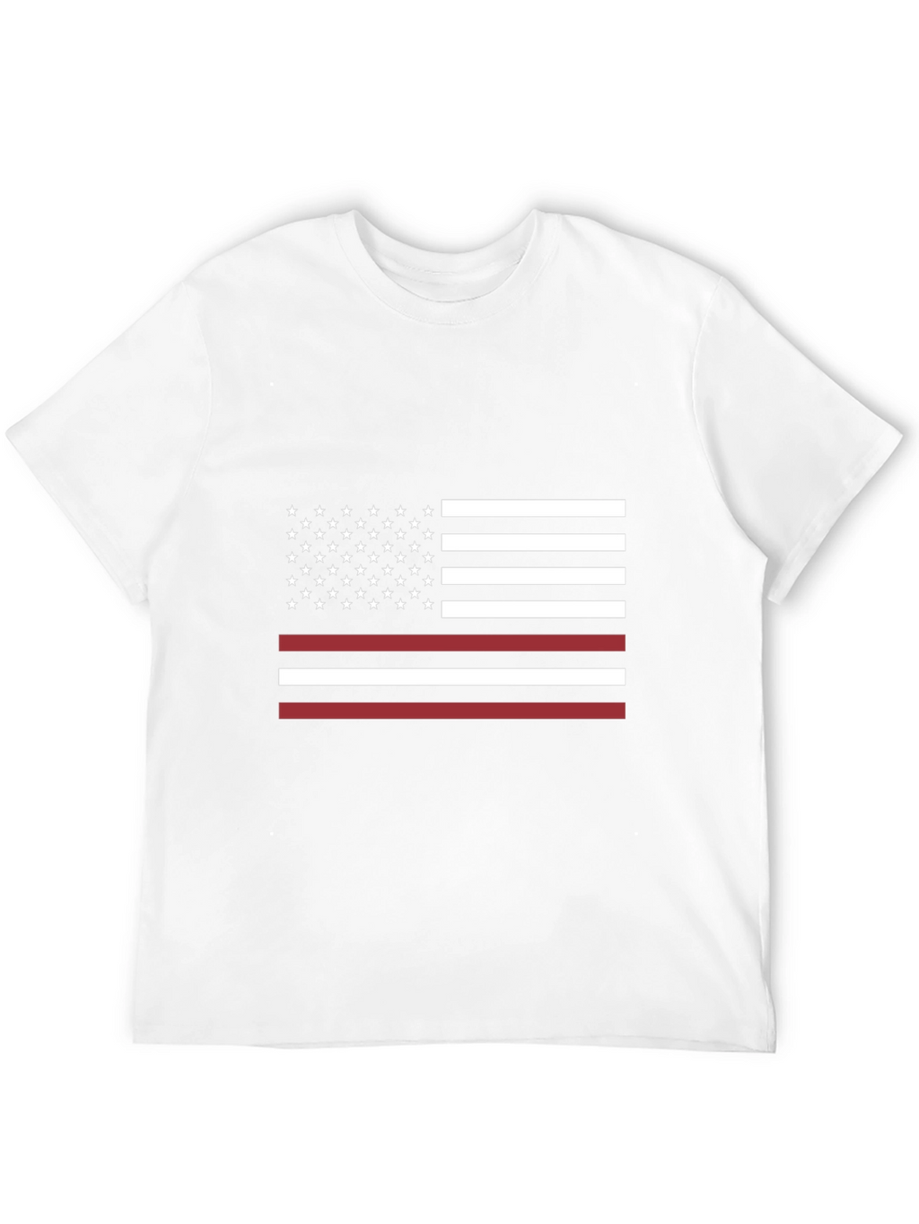 Thin Red Line American Flag Graphic T-Shirt