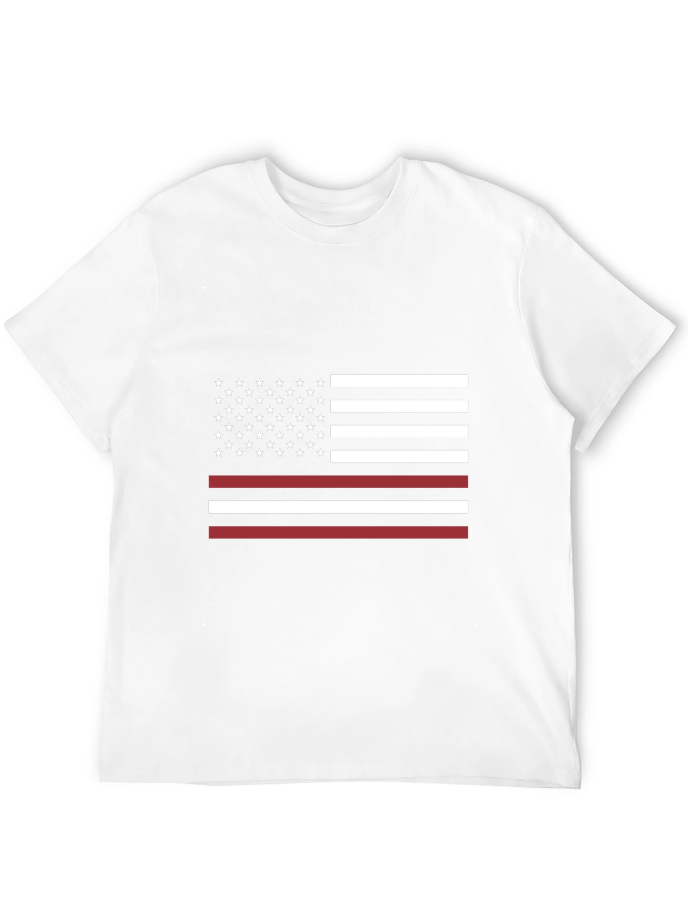 Thin Red Line American Flag Graphic T-Shirt