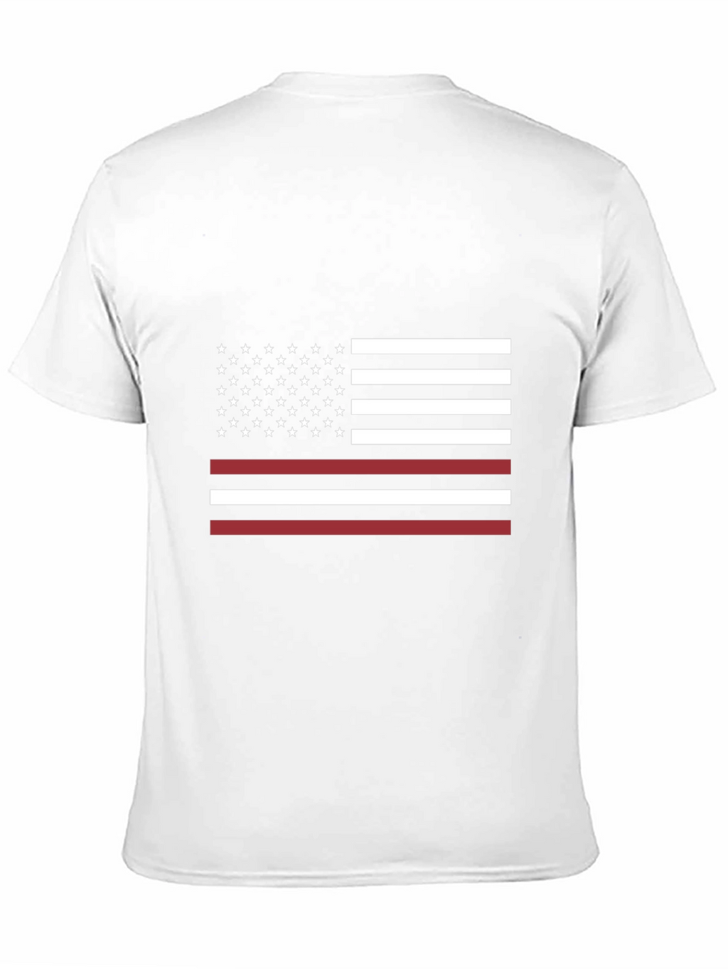 Thin Red Line American Flag Graphic T-Shirt