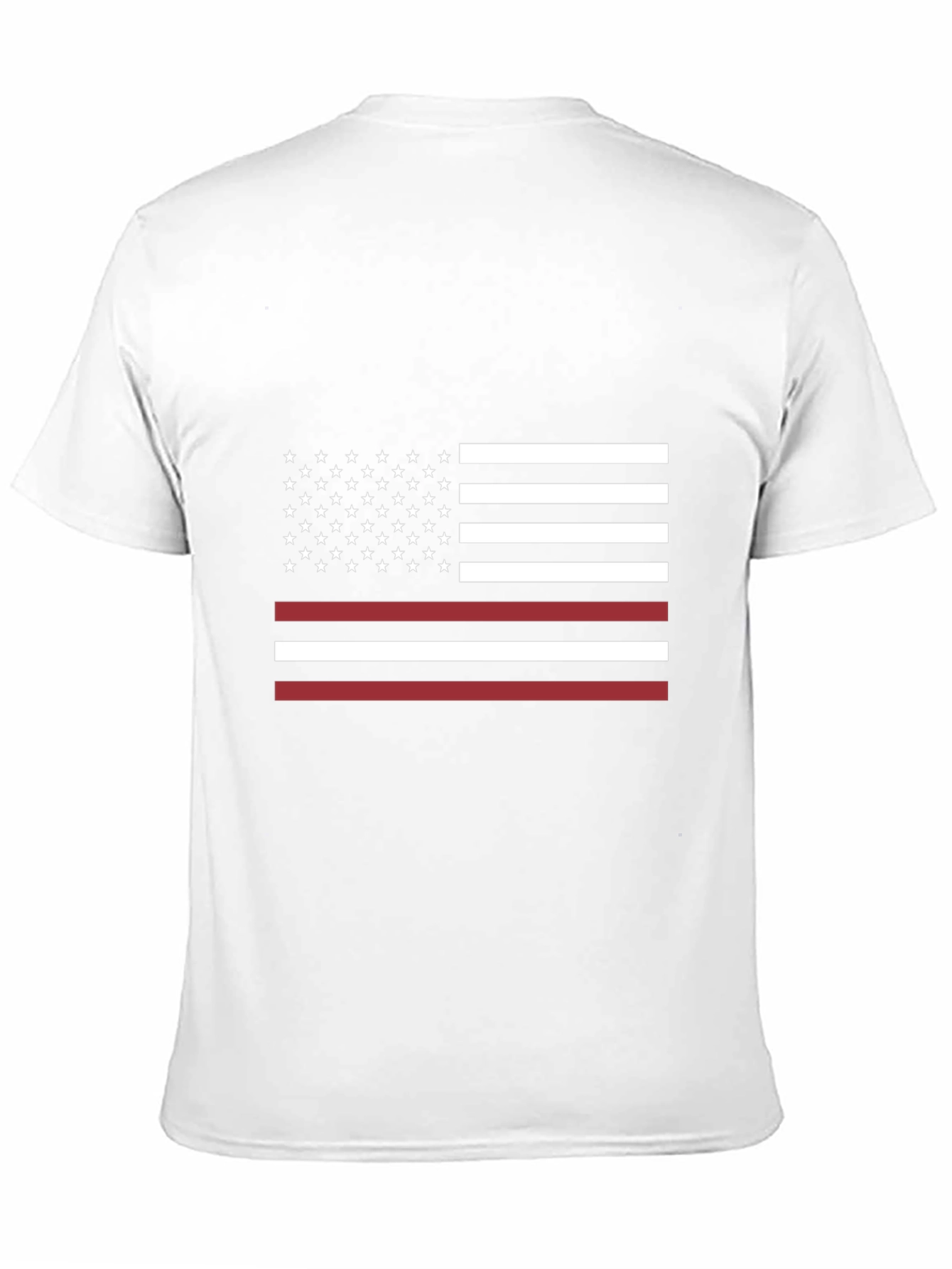 Thin Red Line American Flag Graphic T-Shirt