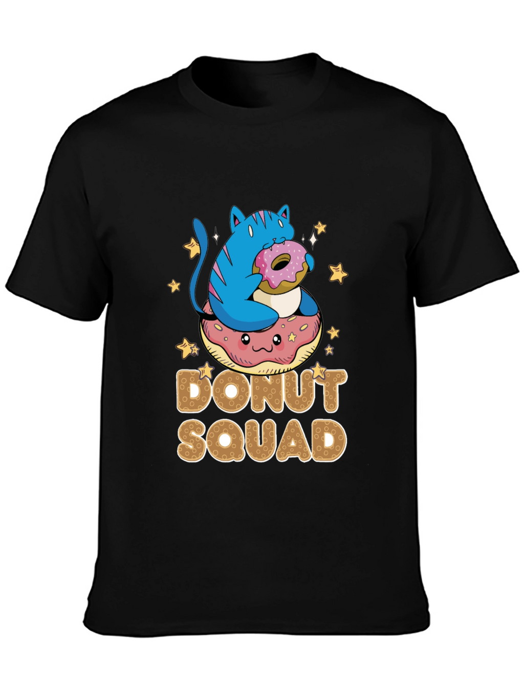 Donut Squad T-Shirt - Cat & Donut Graphic Tee