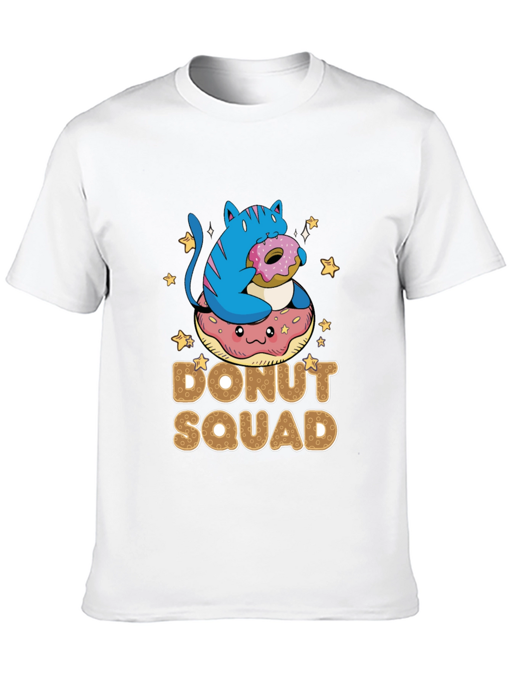 Donut Squad T-Shirt - Cat & Donut Graphic Tee