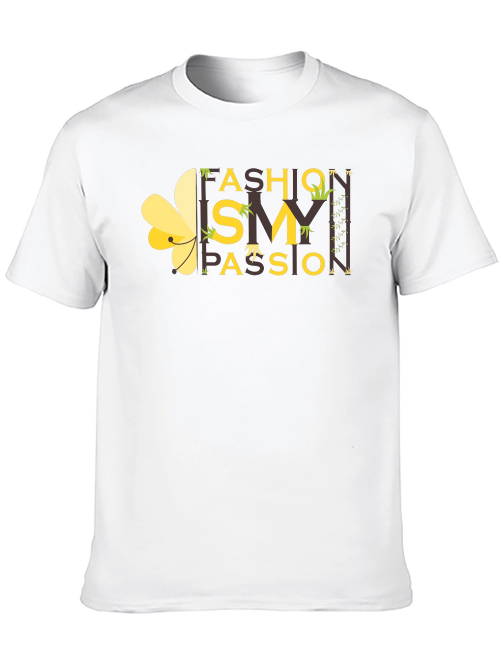 Fashion Passion Graphic Print Black T-Shirt