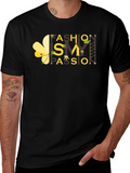 Fashion Passion Graphic Print Black T-Shirt