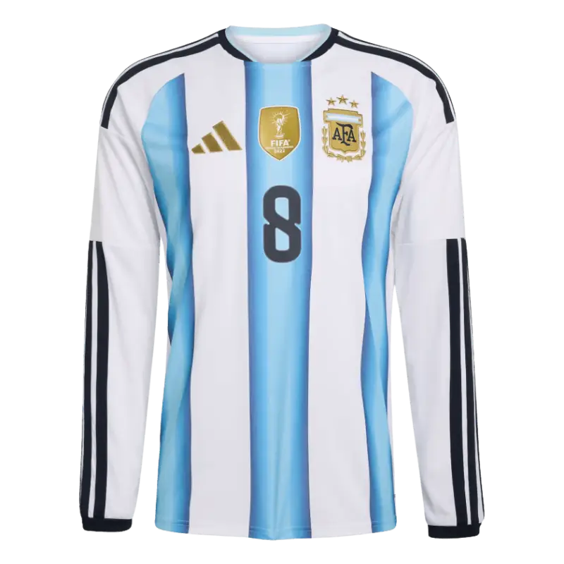Enzo Fernandez 2026 Argentina Long Sleeve Home Jersey Front