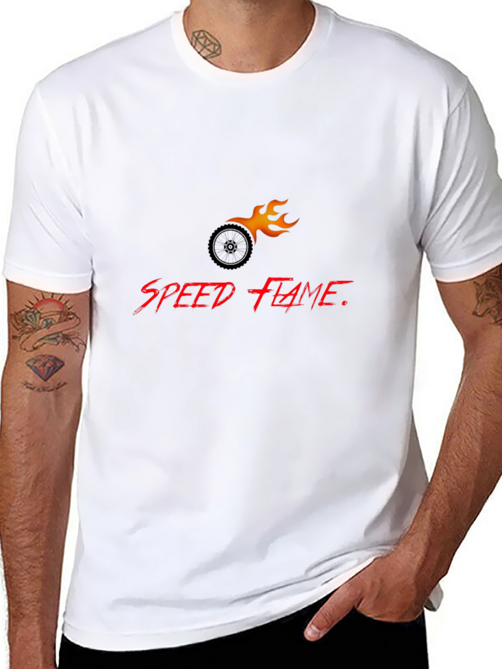 Speed Flame Graphic T-Shirt