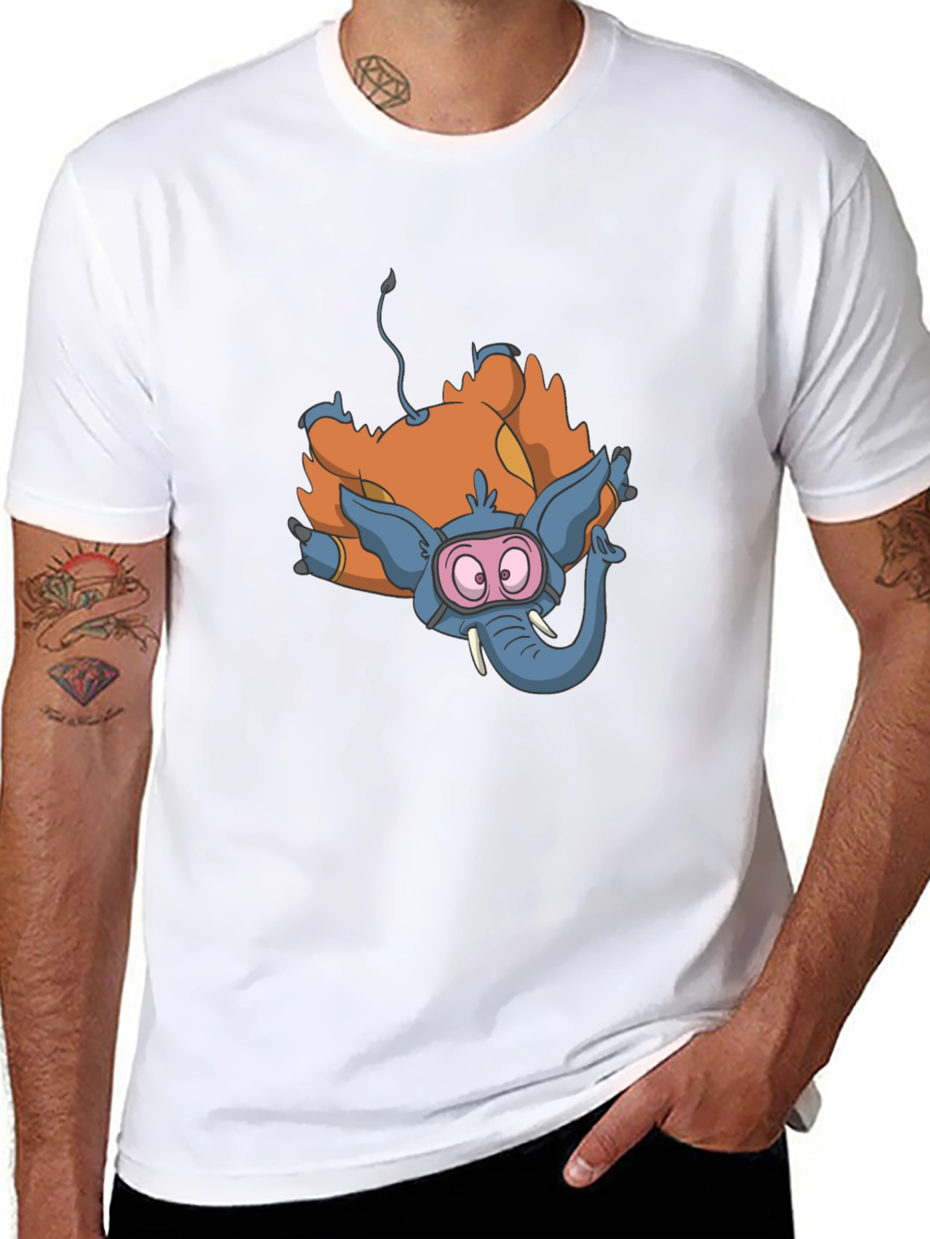 Cartoon Elephant T-Shirt