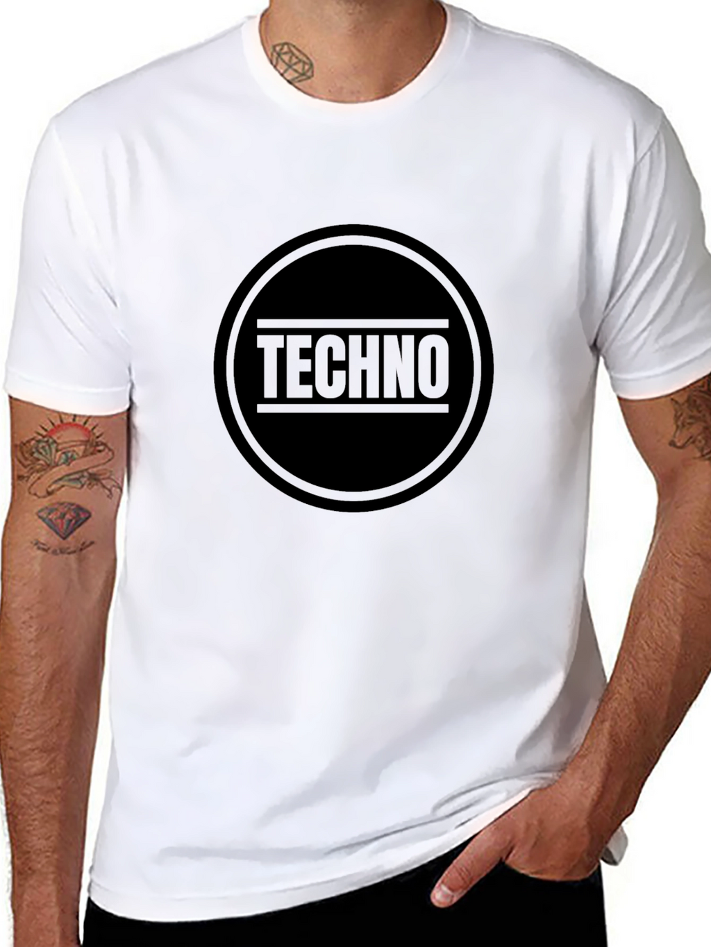 Techno Music T-Shirt - Black Graphic Tee