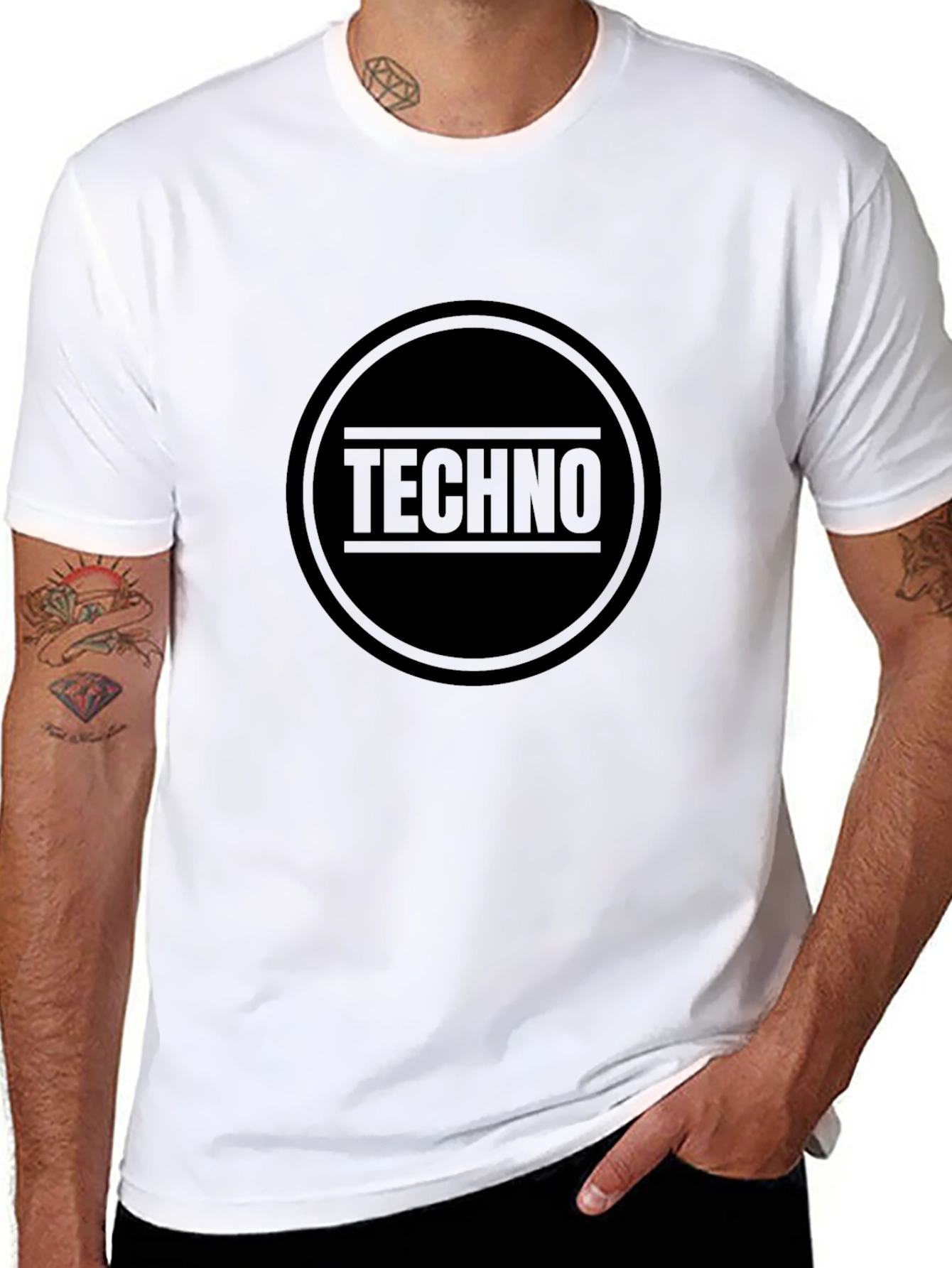 Techno Music T-Shirt - Black Graphic Tee