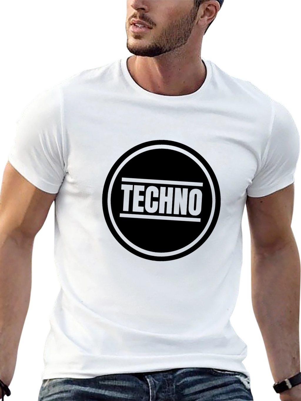 Techno Music T-Shirt - Black Graphic Tee
