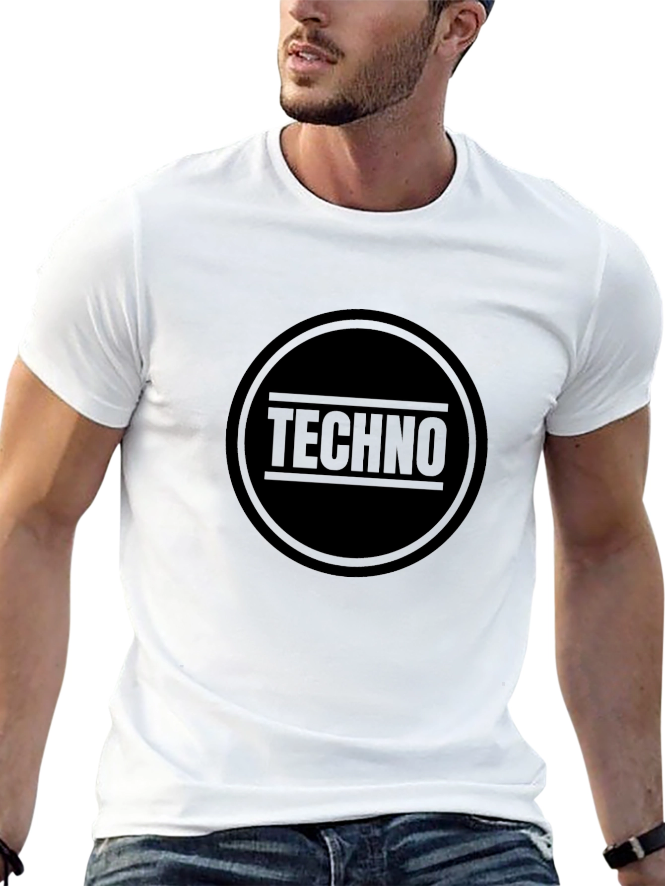 Techno Music T-Shirt - Black Graphic Tee