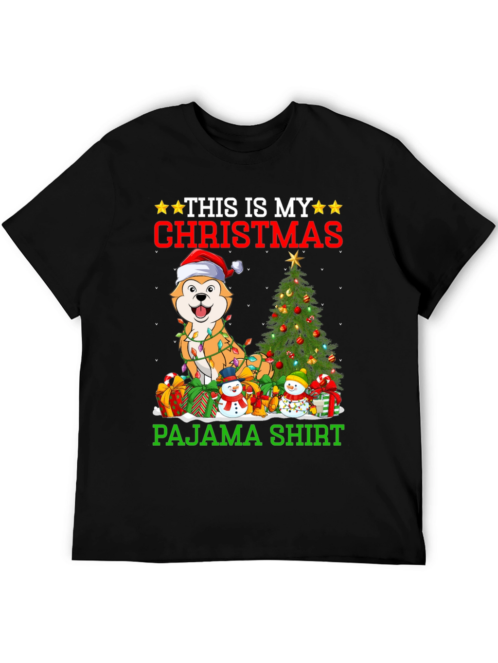 Christmas Dog Pajama Shirt