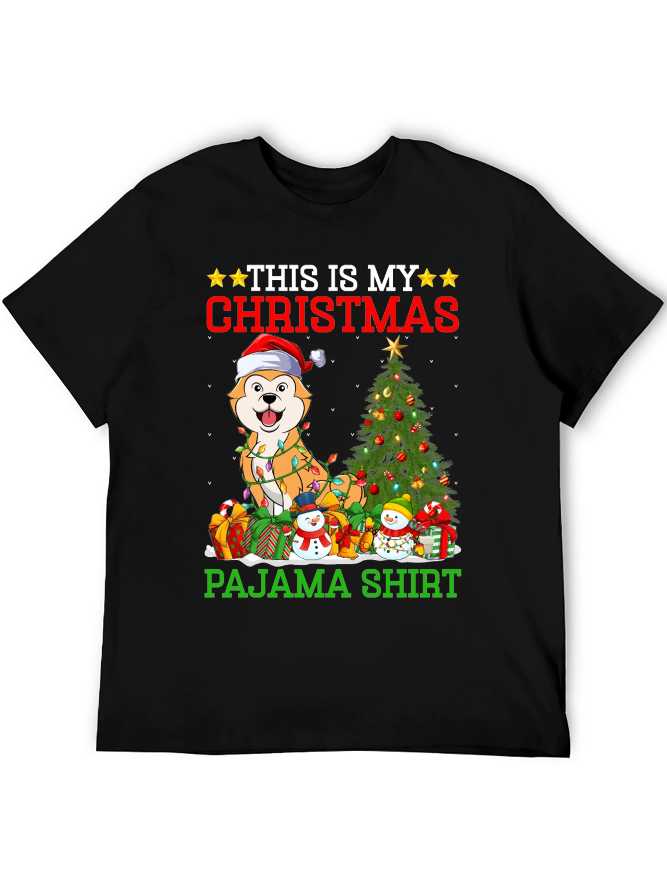 Christmas Dog Pajama Shirt