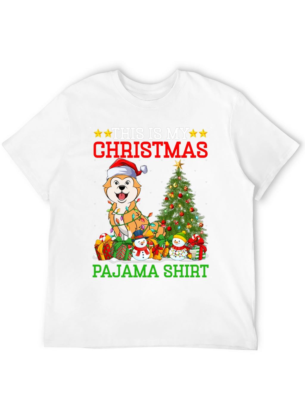 Christmas Dog Pajama Shirt