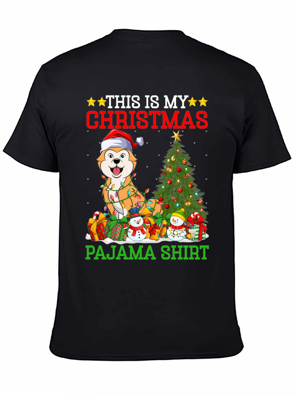 Christmas Dog Pajama Shirt